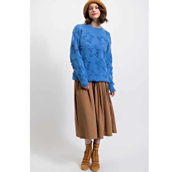 "The Blossom" Blue Star Sweater - Picture 3 of 3